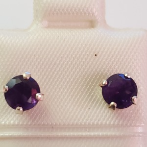 $100 Silver Amethyst(0.9ct) Earrings