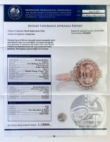 $7,540 Value, 14K Gold Morganite & Diamond Ring - 4