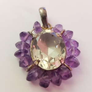 $120 Silver Amethyst Pendant