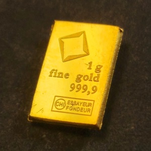 24K Fine 9999 1G Bar