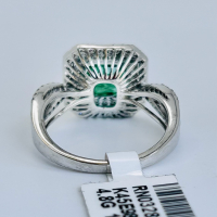$12,185 Value, 14K Gold Emerald & Diamond Ring - 3