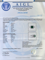$12,185 Value, 14K Gold Emerald & Diamond Ring - 4