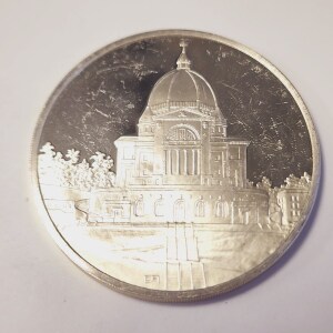 Silver The Great Canadian Landmarks Colletions App 40G Coin