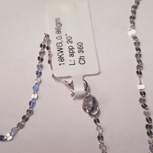 $360 18K 0.86G 20" Necklace