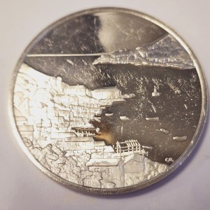Silver The Great Canadian Landmarks Colletions App 40G Coin