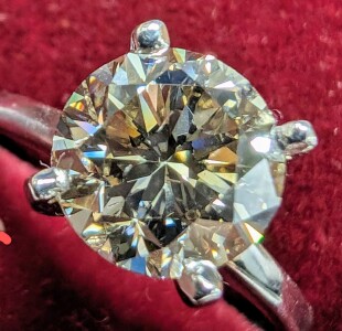 $5900 14K 2.3G Lab Diamond 2Ct Ring