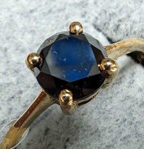 $1880 10K 1.63G Black Diamond 1.06Ct Ring