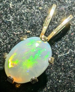 $100 Silver Opal 6X4Mm Pendant