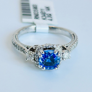 $11,970 Value, 14K Gold Sapphire & Diamond Ring