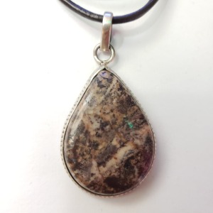 Gemstone Teardrop Necklace