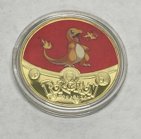 Set Of (5) 99.9% 24K Gold Plated “Pokémon” Coins W/ C.O. A. And Case - 6