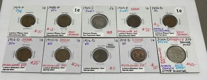 (10) Total Coins Of Dated Between 1919-2006