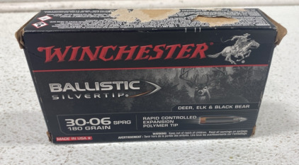 Winchester Ammo SBST3006 Ballistic Silvertip 30-06 Springfield 150 gr Polymer Tip 20 Bx/ 10 Cs