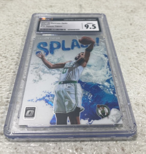 (1) 2021-22 Donruss Optic Splash #12 Jayson Tatum Grader Mint 9.5