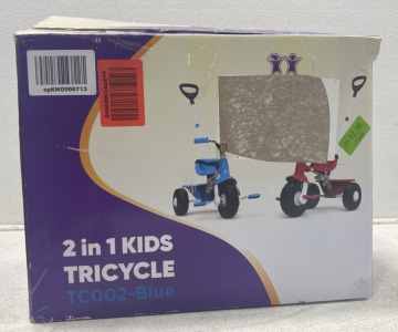 (1) Kriddo 2in1 Kids Tricyle TC002-Blue