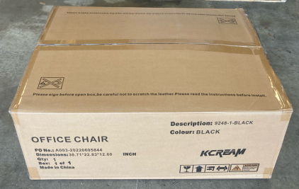 KCREAM Black Swivel Chair (Specialty)