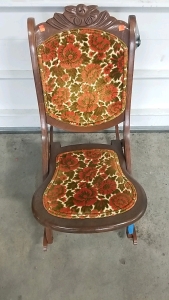 Old Vintage Folding Rocking Chair