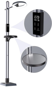 NEW! (1) Buanick 37&rdquo; Floor Lamp with USB Charging and Tray, Super Bright 3-Level Dimmable LED Light