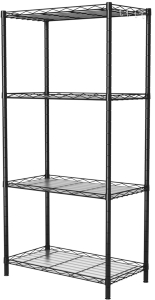 (1) Homefort 4-Tier Wire Shelving (Black)