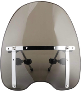 NEW! (2) Universal Motorcycle Windshields Windscreen 22 25Mm Handlebar Mounting Fit for (Smoky Tint)