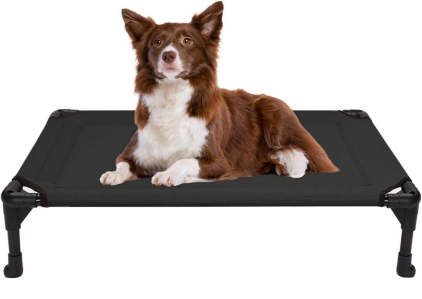 NEW! (1) Veehoo Cooling Elevated Dog Bed, Portable Raised Pet Cot with Washable & Breathable Mesh, No-Slip Feet Durable for Indoor & Outdoor Use (Size Medium)