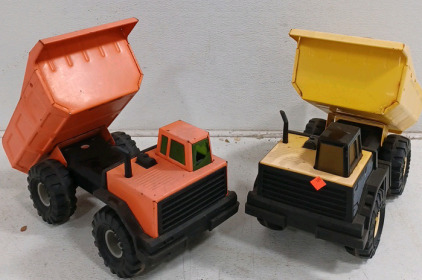 (2) Tonka Big Toy - 1 Yellow - 1 Orange