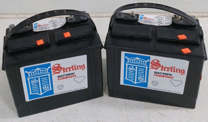 (2) Sterling Battery Company Batteries - Identical
