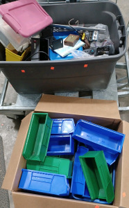(1) Engineering Parts - Radio Parts - So Much in the Bin (1) Stackable Storage Cubbies for Loose Parts, Screws, etc...