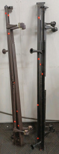 (2) Metal Bed Frames - Adjustable - 1 Brown - 1 Black