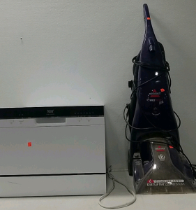 Montgomery Ward Counter Dishwasher w/ Bissel Proheat Pet Vaccum