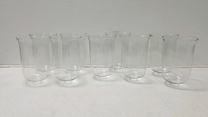(9) Glass Lamp/ light fixture Toppers