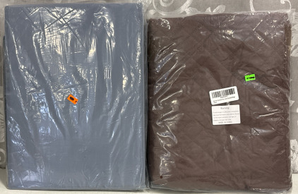 Brand New!! (1) Reversible Chocolate/Beige Recliner Cover (1) 2-Pack Clothing Organizer
