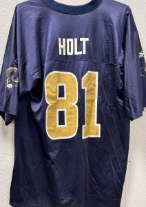 (1) Reebok Brand NFL LA Rams #81 Holt Jersey (Size L)