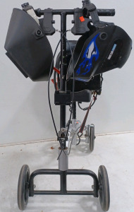 (1) Chicago Electric Welding Flux Welder 63583 on a Nova Turning Knee Walker (2) Welding Masks Huntsman - Chicago Electric Electric Systems