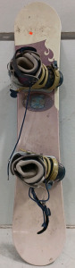 (1) 24Seven - 149CM Snowboard (1) Empress Rachet Bindings (1) Salomon Women's Size 9 Boots - Pair
