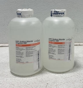 (2) Bottles of 1000ml .9% Sodium Chloride Irrigation USP