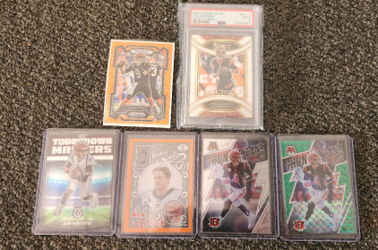 (6) Joe Burrow Cards Including One PSA 9 Graded Card
