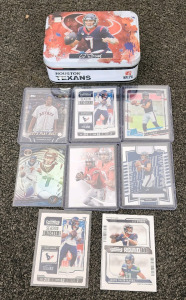 (8) C.J. Stroud Cards With Collector Tin