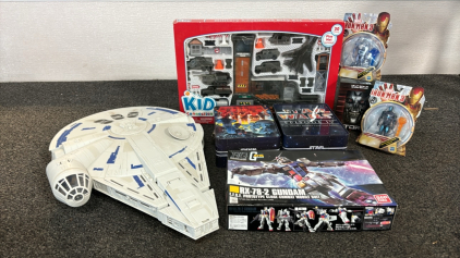 Transformer Prototype Combat Suit, Star Wars Boxes, Millennium Falcon Ship And More