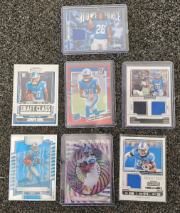 (7) Jahmyr Gibbs Trading Cards