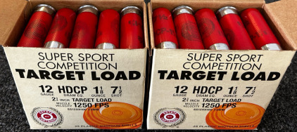 (2) Boxes 12ga Super Sport Competition Target Loads, 50 Rounds