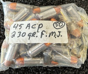 (50) Rounds 45 ACP Ammo