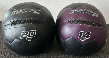 20LB Medicine Ball & 14LB Medicine Ball