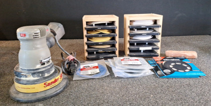 (1) PORTER-CABLE 5" ORBITAL SANDER & MORE
