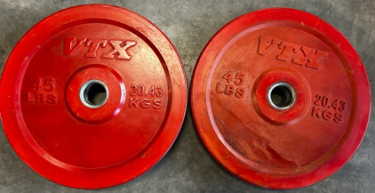 45LB Set Of Bumper Plates