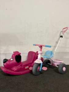 Little Tikes Rocking Dog And Pink Bike
