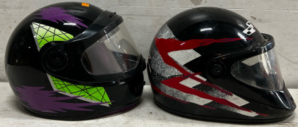 (2) Dot Helmet