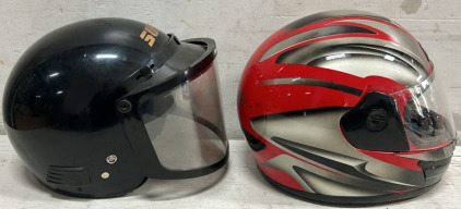 (2) Dot Helmets