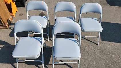 (5) Folding Metal Chair