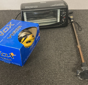 Amazon Polymer Clay & Craft Oven, Walking Cane, Bike Helmet (Size Large / XLarge), Please Inspect.